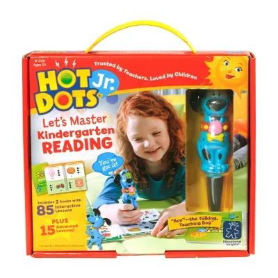 Educational Insights Hot Dots® Jr. Let'S Master Kindergarten Reading Set With Ace Pen