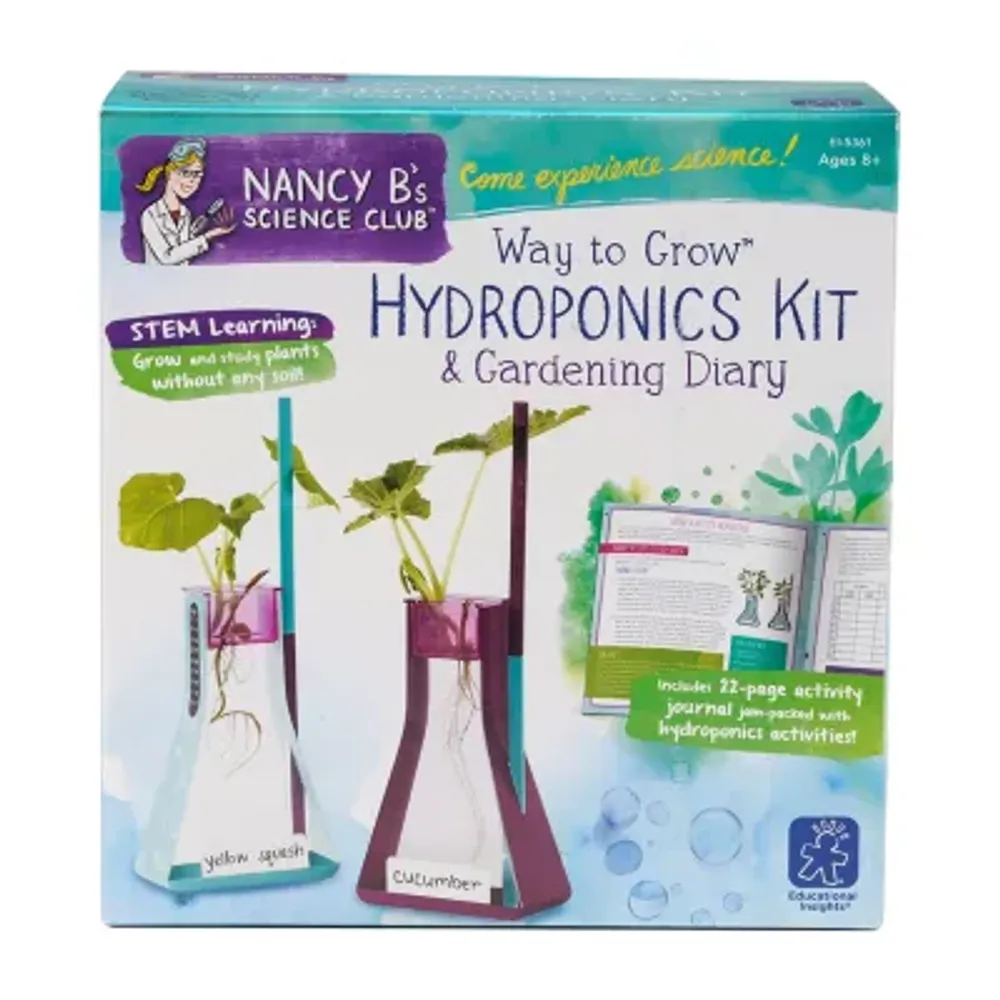 Educational Insights Nancy B'S Science Club®  Way To Grow™ Hydroponics Kit & Gardening Diary Discovery Toy