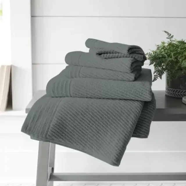 Linden Street Organic Cotton Sculpted Bath Towels