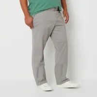 Chaps Mens Big and Tall Straight Fit Flat Front Pant