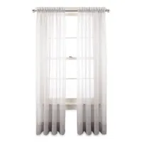 Liz Claiborne Lisette Rod Pocket Sheer Single Curtain Panels