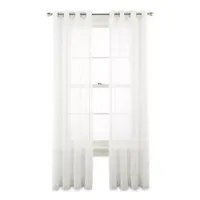 Liz Claiborne Lisette Sheer Grommet Top Single Curtain Panel