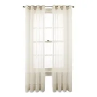 Liz Claiborne Lisette Sheer Grommet Top Single Curtain Panel