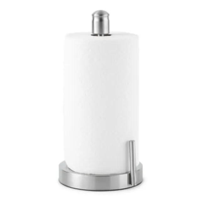simplehuman White Stainless Steel Paper Towel Dispenser in the Paper Towel  Dispensers department at