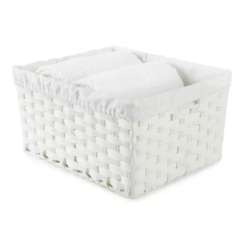 Home Expressions Large Durable Plastic Weave Storage Bin - JCPenney