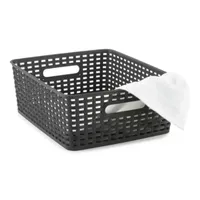 Home Expressions Medium Durable Plastic Weave Storage Bins