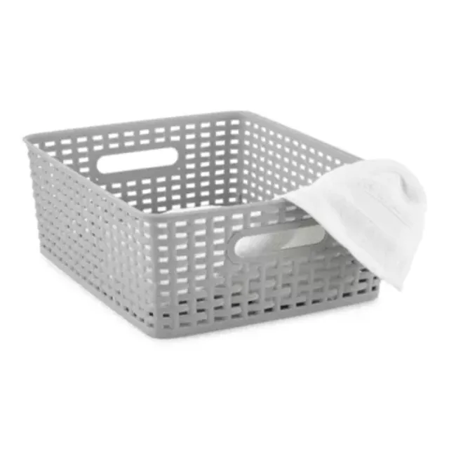 Home Expressions Small Woven Storage Bin, Color: Grey - JCPenney