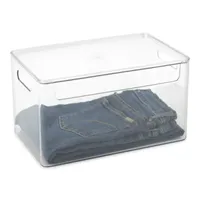 Home Expressions Medium Acrylic Stroage Bin with Lid