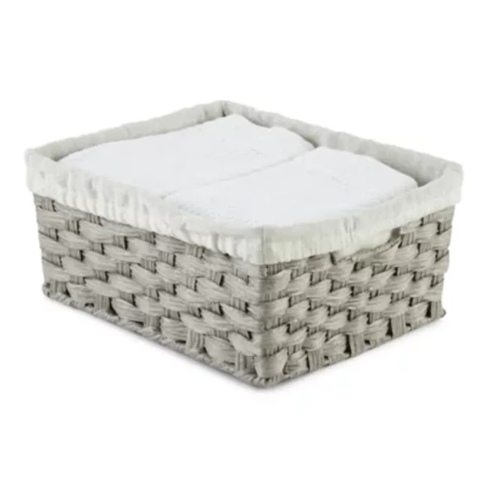 Home Expressions Stackable Storage Bin, Color: White - JCPenney