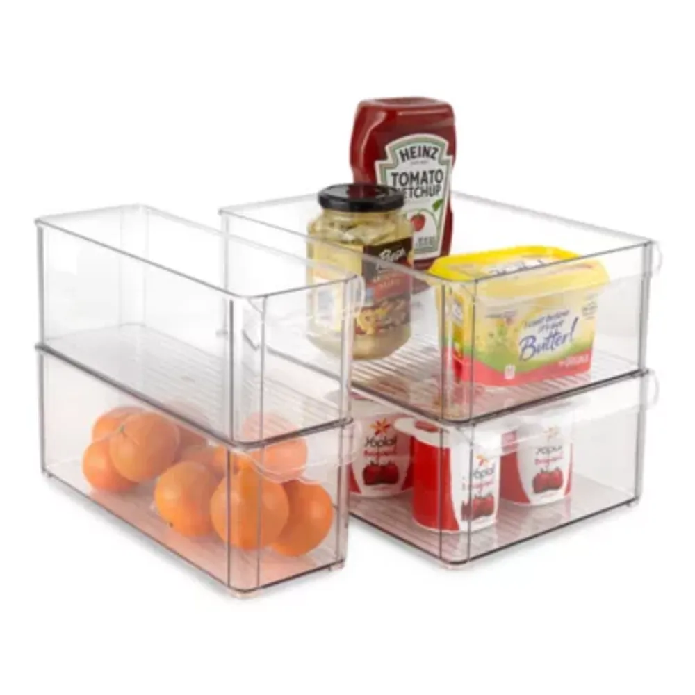 Home Expressions Acrylic 4-pc. Stackable Storage Bin Set