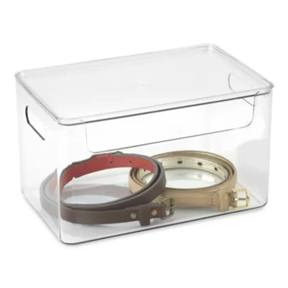 Large acrylic box with lid, Small acrylic box with lid