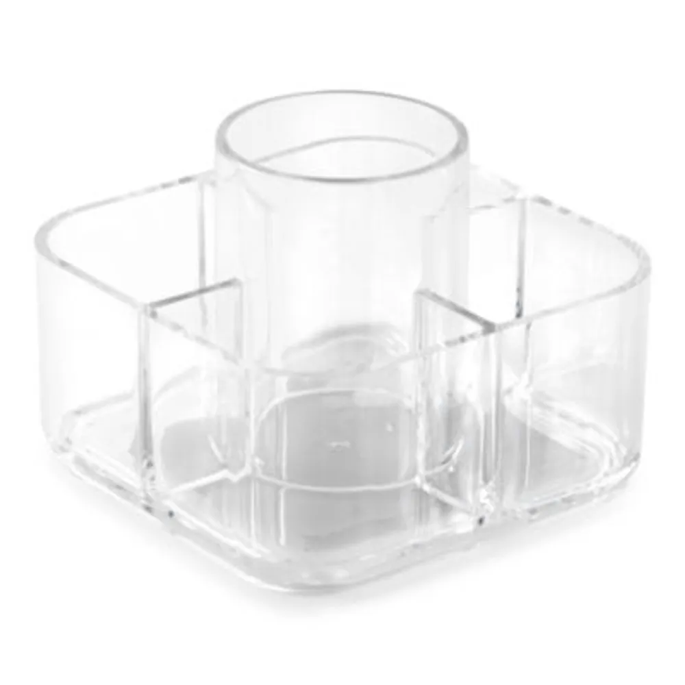 Home Expressions Acrylic 5-Compartment Makeup Organizer