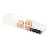 Home Expressions Small Acrylic Makeup 1-Drawer Single Compartment Drawer Storage