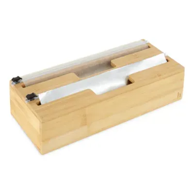Home Expressions Bamboo Wrap Cutter and Dispenser Drawer Storage