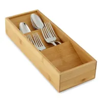 Home Expressions Bamboo In- Drawer Utensil Holder