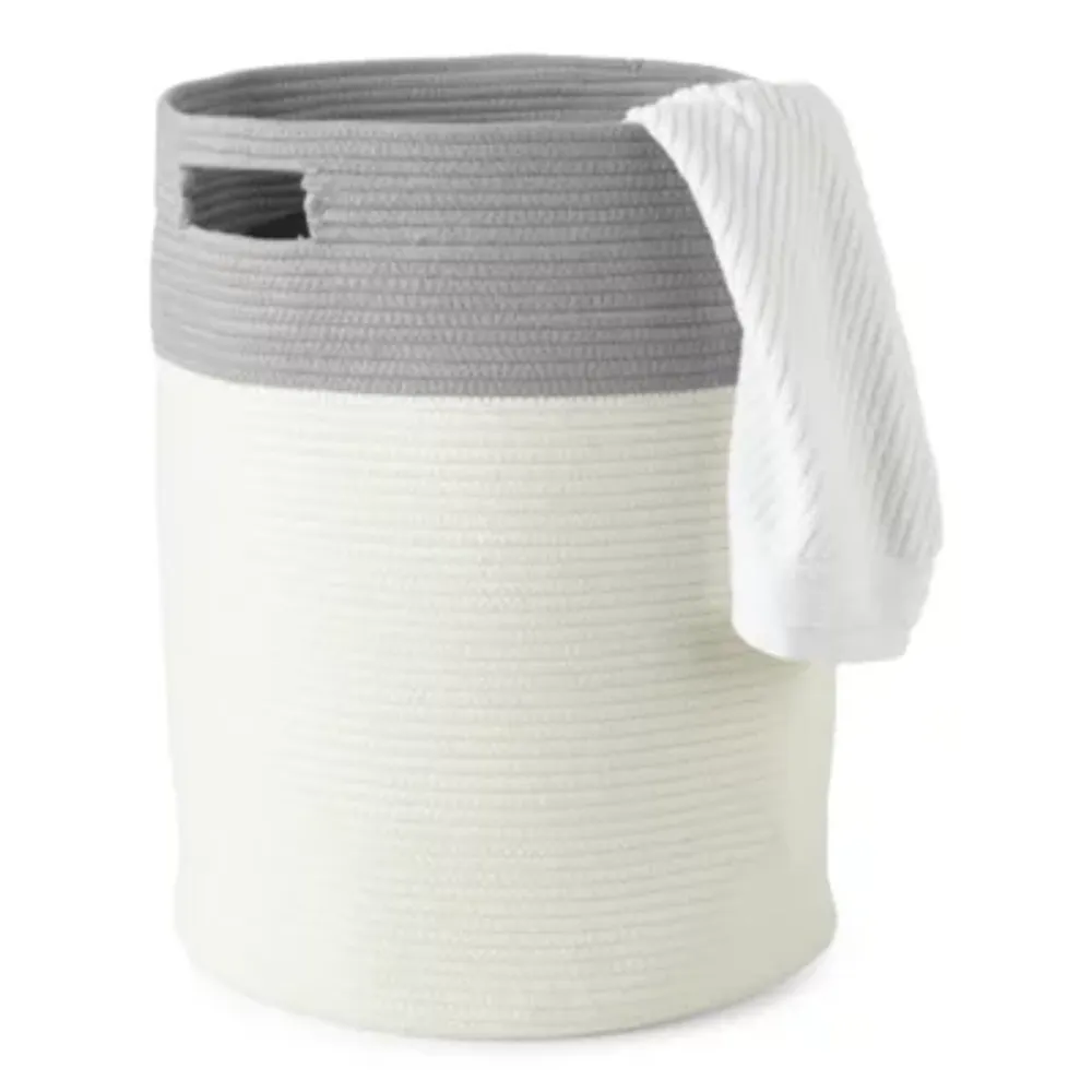 Home Expressions Woven Rope Laundry Hamper