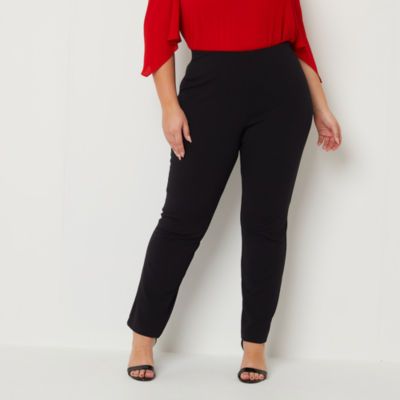 Bold Elements-Plus Womens Mid Rise Flare Pull-On Pants
