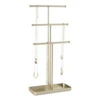 Home Expressions Gold Metal Necklace Jewelry Stands