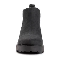 Muk Luks Womens Finley Francis Block Heel Dress Boots