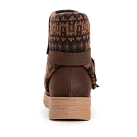 Muk Luks Womens Natalie Naomi Flat Heel Dress Boots