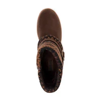 Muk Luks Womens Natalie Naomi Flat Heel Dress Boots