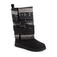 Muk Luks Womens Natalie Nikki Flat Heel Winter Boots