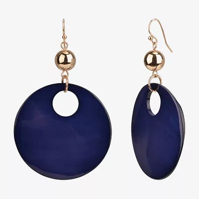 Mixit Gold Tone Round Drop Earrings