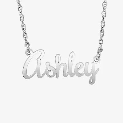 Womens Sterling Silver Pendant Necklace