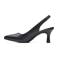 Clarks Womens Katleyna Step Closed Toe Cone Heel Pumps
