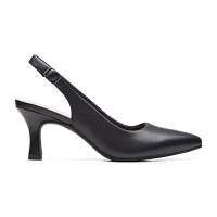 Clarks Womens Katleyna Step Closed Toe Cone Heel Pumps