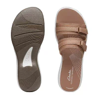 Clarks Womens Breeze Piper Slide Sandals