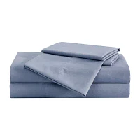 London Fog Garment Wash Solid Wrinkle Resistant Sheet Set