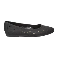 Easy Street Womens Jackie Closed Toe Ballet Flats
