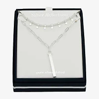 2-pc. Pure Silver Over Brass 16 Inch Link Necklace Set