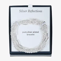 Womens 3-pc. Pure Silver Over Brass Bracelet Set
