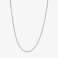 Silver Reflections Pure Silver Over Brass 18 Inch Link Chain Necklace