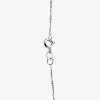 Silver Reflections Womens Pure Silver Over Brass 18 Inch Braid Chain Necklace