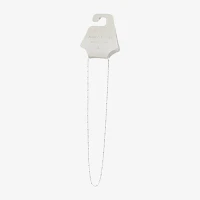 Silver Reflections Womens Pure Silver Over Brass 18 Inch Braid Chain Necklace