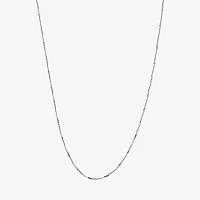 Silver Reflections Womens Pure Silver Over Brass 18 Inch Braid Chain Necklace