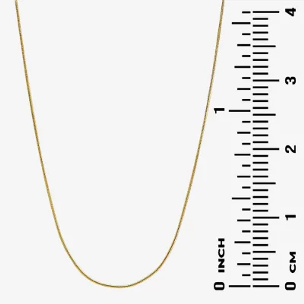 Silver Reflections 18K Gold Over Brass 18 Inch Snake Chain Necklace