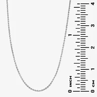 Silver Reflections Pure Silver Over Brass 18 Inch Rope Chain Necklace