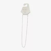 Silver Reflections Pure Silver Over Brass 18 Inch Rope Chain Necklace