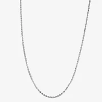 Silver Reflections Pure Silver Over Brass 18 Inch Rope Chain Necklace