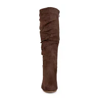 Journee Collection Womens Haze Wedge Heel Riding Boots