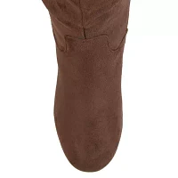 Journee Collection Womens Haze Wedge Heel Riding Boots