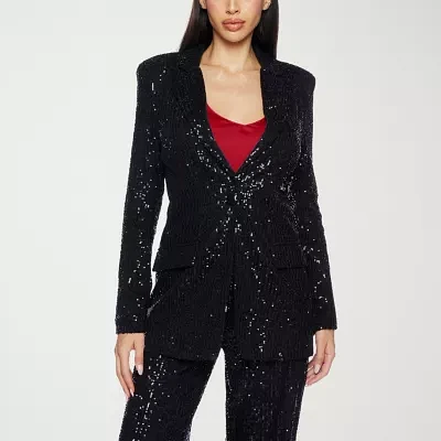 Premier Amour Sequin Womens Regular Fit Blazer