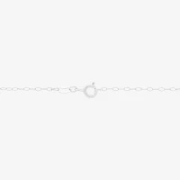 Womens 1/10 CT. T.W. Natural White Diamond 10K Rose Gold Over Silver Sterling Silver Cross Pendant Necklace