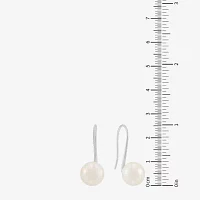 Dyed Cultured Freshwater Pearl Sterling Silver Drop Earrings