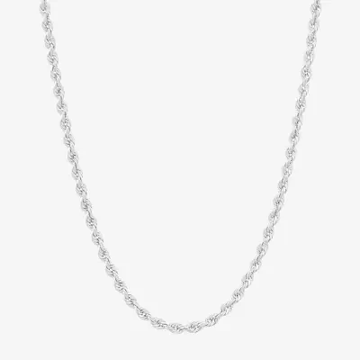 14K Gold Inch Semisolid Rope Chain Necklace