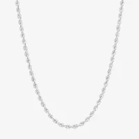 14K Gold Inch Semisolid Rope Chain Necklace